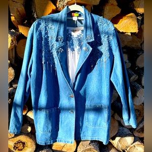 Really Cute Denim Jacket and Matching T-Shirt